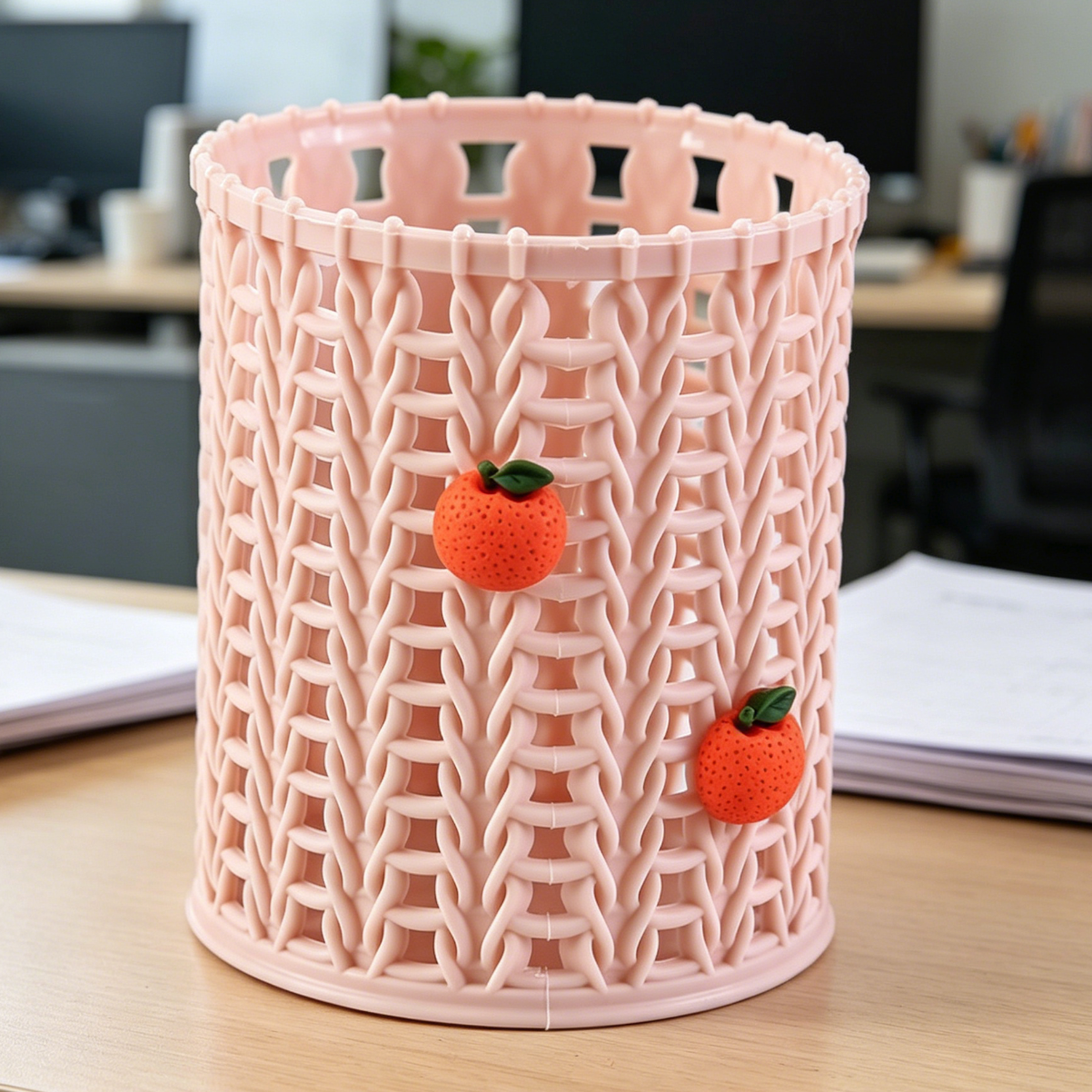 Cartoon mini creative plastic pen holder