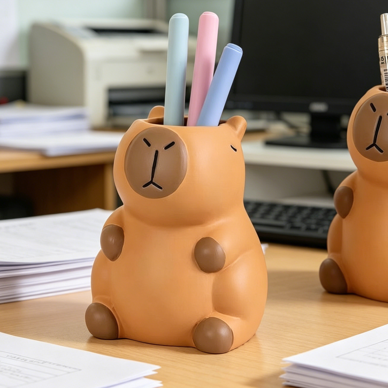 Capybara pen holder